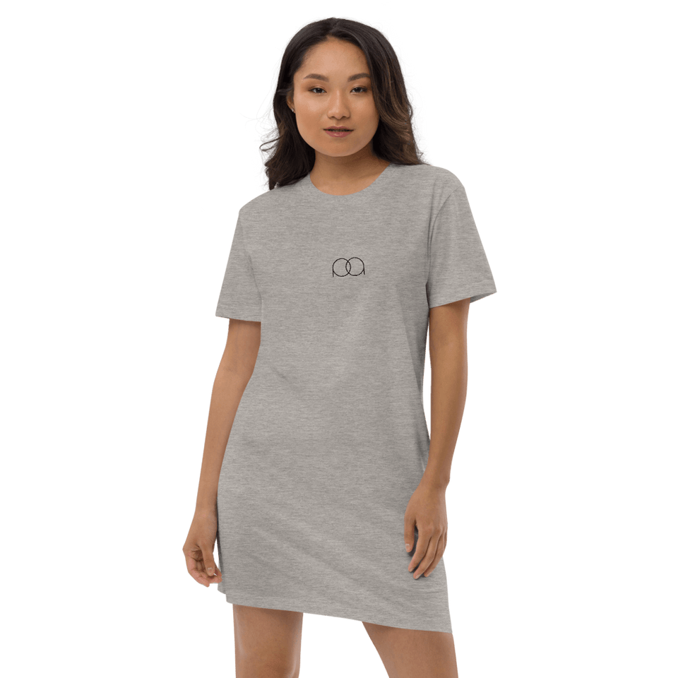 PAQcase Women's T-Shirt Dress PAQCase Heather Grey XS 
