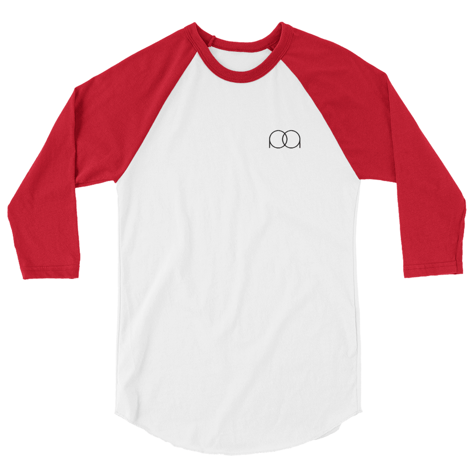 PAQcase Men's 3/4 Tee Consumer PAQCase White/Red XS 