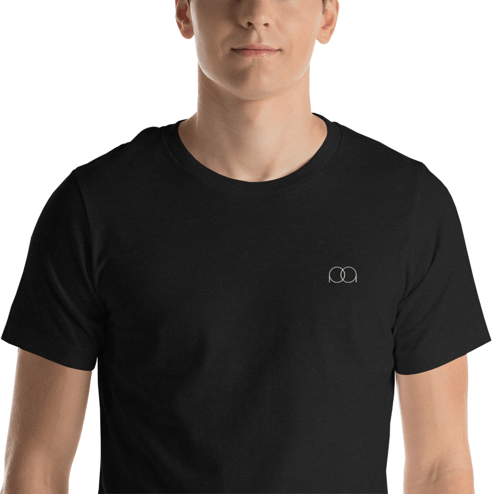 PAQcase Men's Embroidered Tee Consumer PAQCase Black Heather M 