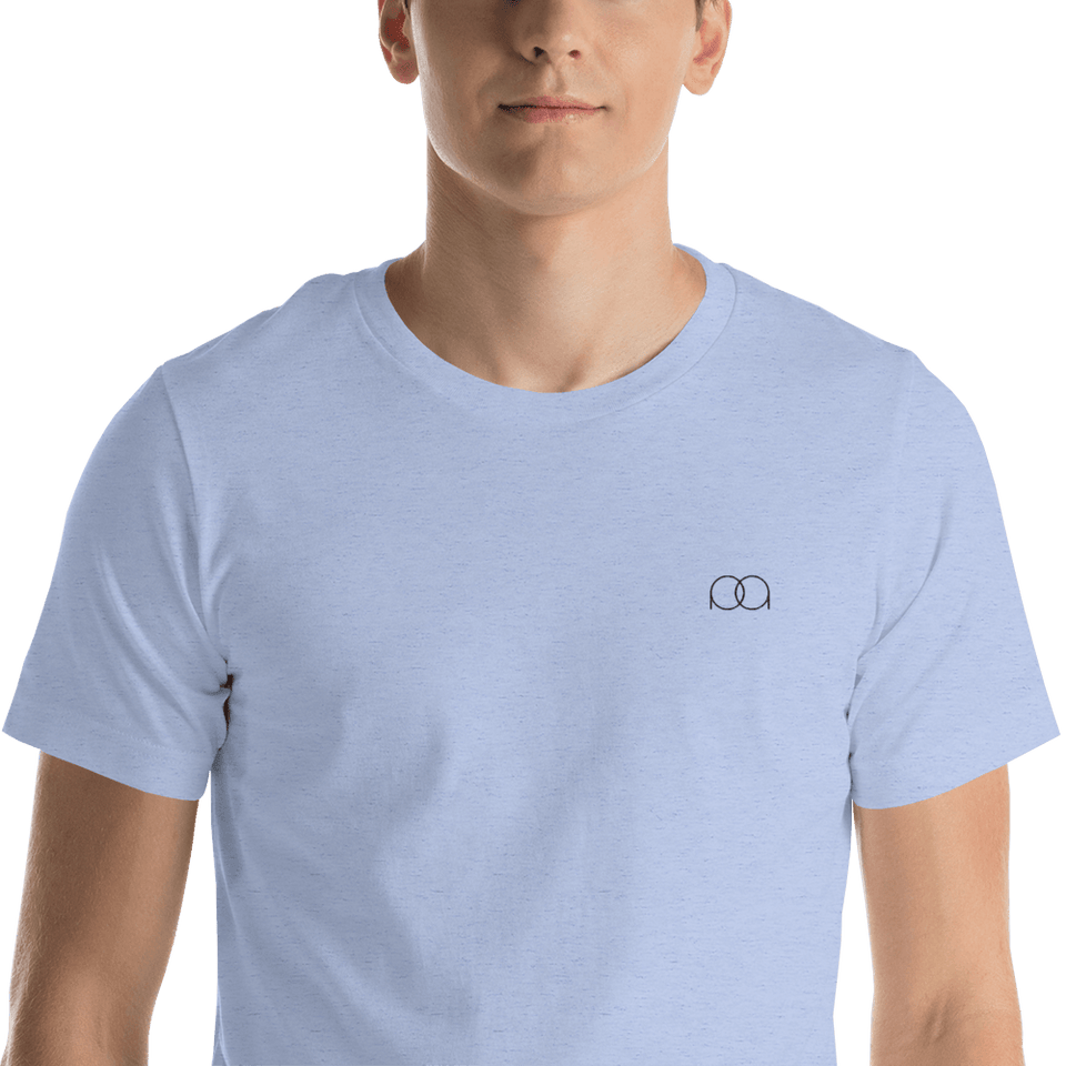 PAQcase Men's Embroidered Tee Consumer PAQCase Heather Blue M 