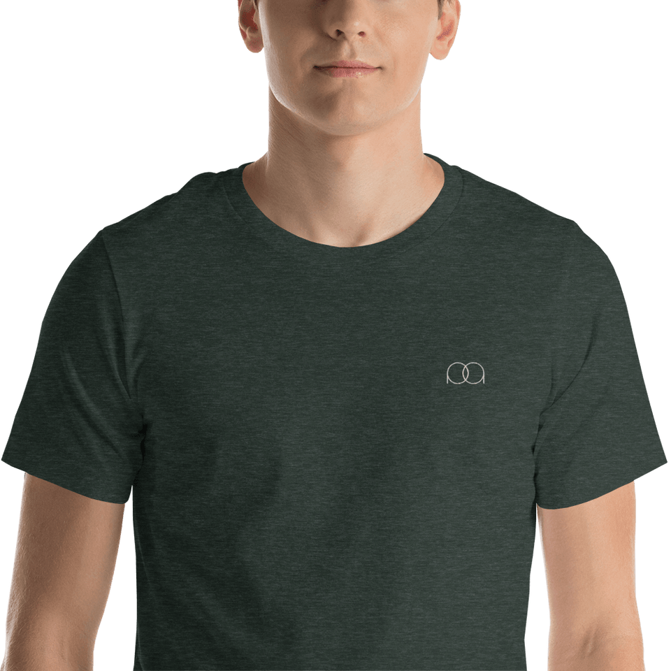PAQcase Men's Embroidered Tee Consumer PAQCase Heather Forest M 
