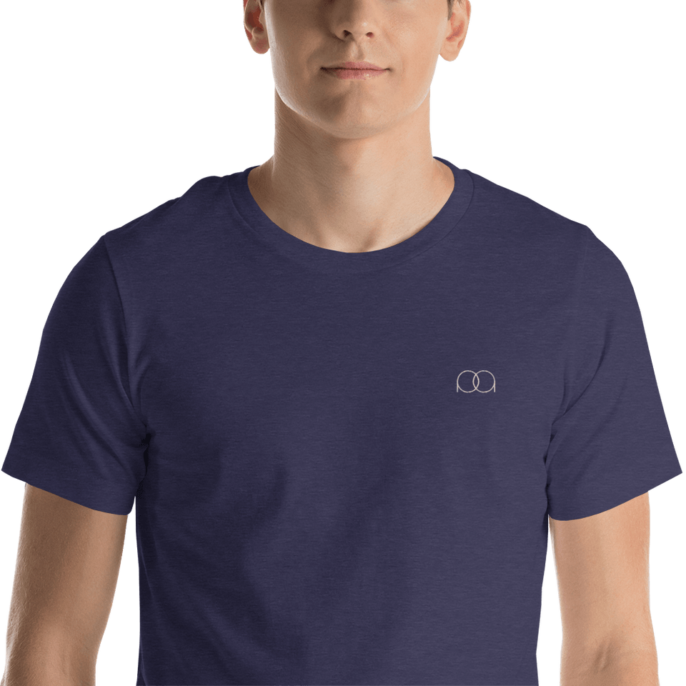 PAQcase Men's Embroidered Tee Consumer PAQCase Heather Midnight Navy M 