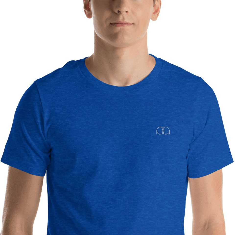 PAQcase Men's Embroidered Tee Consumer PAQCase Heather True Royal M 