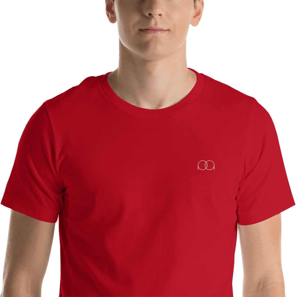 PAQcase Men's Embroidered Tee Consumer PAQCase Red M 