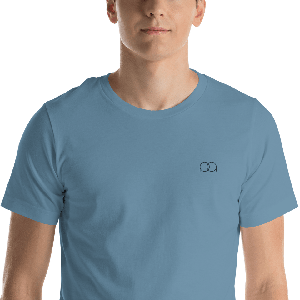 PAQcase Men's Embroidered Tee Consumer PAQCase Steel Blue M 