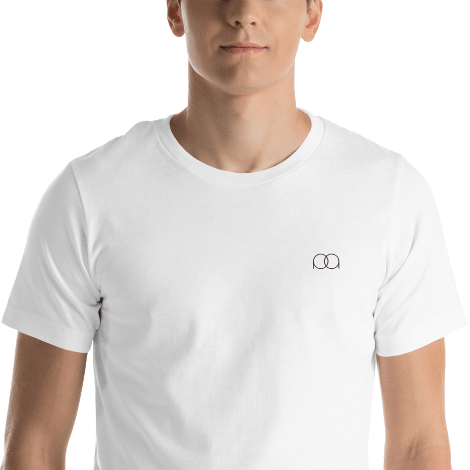 PAQcase Men's Embroidered Tee Consumer PAQCase White M 